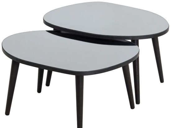 Ζιγκόν Gusto (Σετ 2Τμχ) 552NOS2276 75x55x38/75x55x41cm Black-Fume