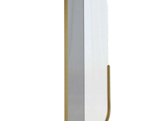 Καθρέπτης Τοίχου Day & Night 552NOS2357 60x130cm Gold Aberto Design Mdf,Μέταλλο