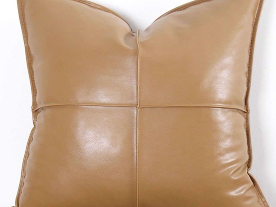 Μαξιλάρι Διακοσμητικό (Με Γέμιση) Dobsett 210FLF1118 Beige Aberto Design 50Χ50 50x50cm Τεχνόδερμα