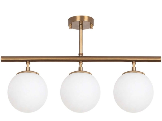 Φωτιστικό Οροφής - Ράγα Atmaca 942FLG1113 60x15x40cm 3xE27 15W Gold Opviq