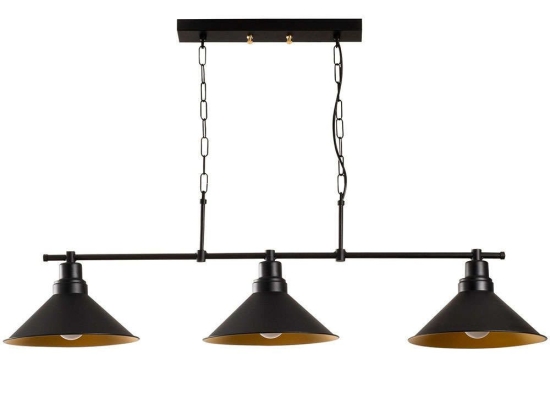 Φωτιστικό Οροφής - Ράγα Sivani 536NTD1149 108x24x55cm 3xE27 40W Black Opviq
