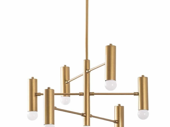 Φωτιστικό Οροφής - Πλαφονιέρα Gharib 942FLG2513 55x55x73cm 6xE27 40W Gold Opviq