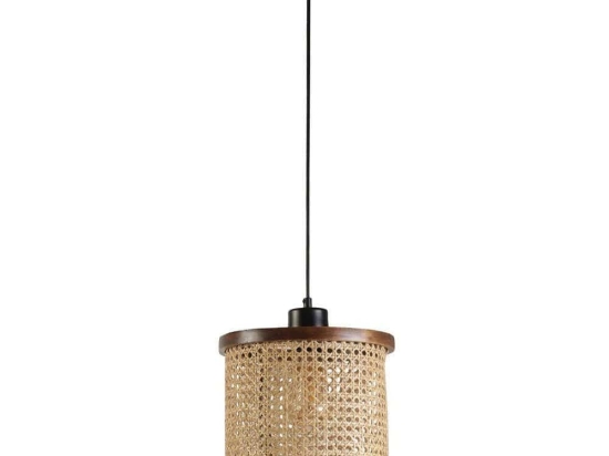 Φωτιστικό Οροφής Gizem 941RTN1454 Φ25x70cm 1xE27 60W Walnut-Natural Opviq