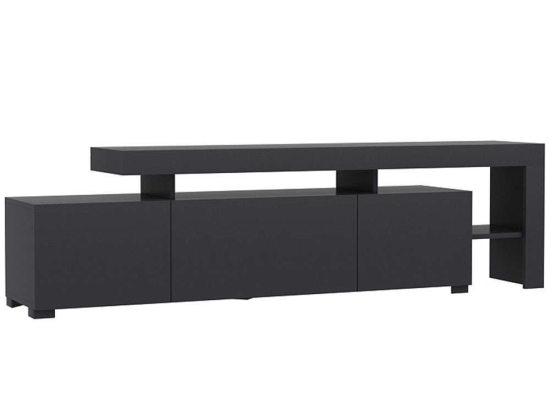 Έπιπλο Τηλεόρασης Με Φως Led Beliz 382NRC1115 192x37x53cm Anthracite