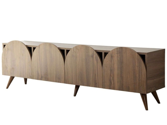 Έπιπλο Τηλεόρασης Mesta 552NOS2430 180x35x50cm Walnut