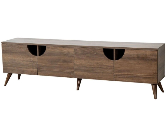Έπιπλο Τηλεόρασης Grotte 552NOS2438 180x35x50cm Walnut
