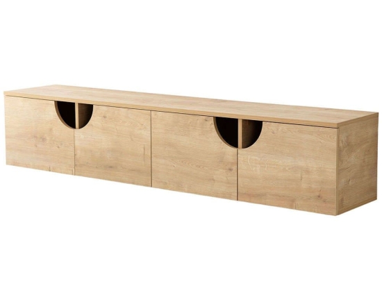 Έπιπλο Τηλεόρασης Επιτοίχιο Grotte 552NOS2439 180x35x35cm Oak