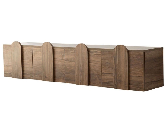 Έπιπλο Τηλεόρασης Επιτοίχιο New Line 552NOS2425 180x35x35cm Walnut