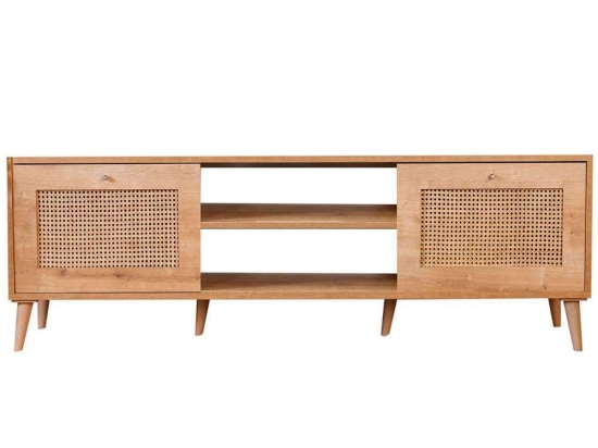 Έπιπλο Τηλεόρασης Hazeran 998VOW1155 180x41x55cm Natural