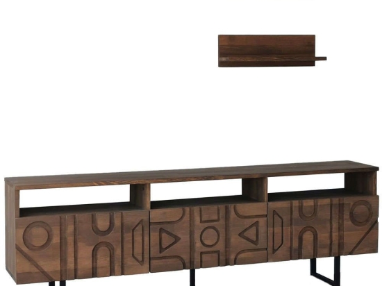 Σύνθεση Τηλεόρασης Aristo 552NOS1522 170x30x40cm Walnut