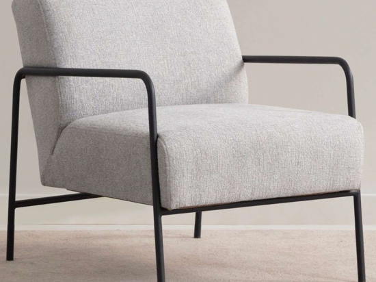 Πολυθρόνα Eti Bergere 560ARE2124 70x90x75cm Grey