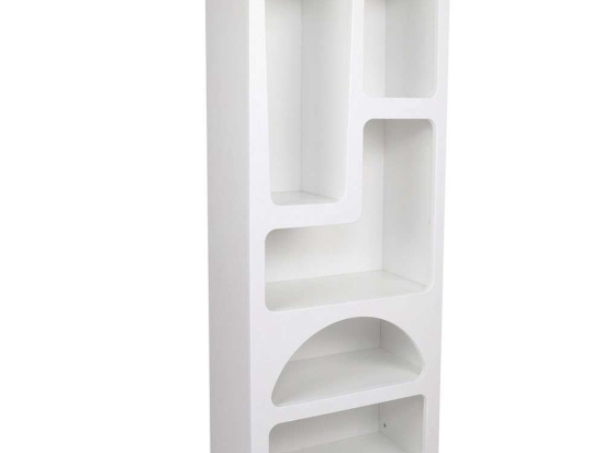 Βιβλιοθήκη Venus 125GLN1221 60x32x150cm White