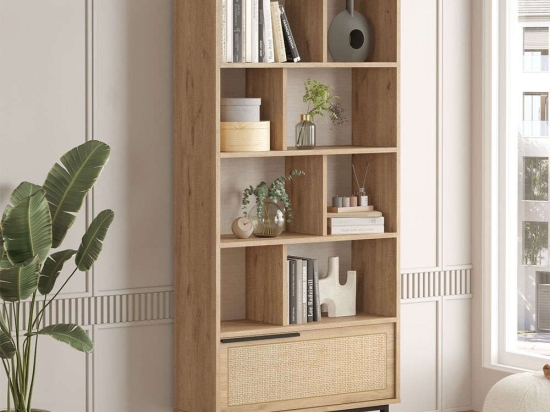 Βιβλιοθήκη 956LCS3443 83,9x29,5x175,6cm Oak