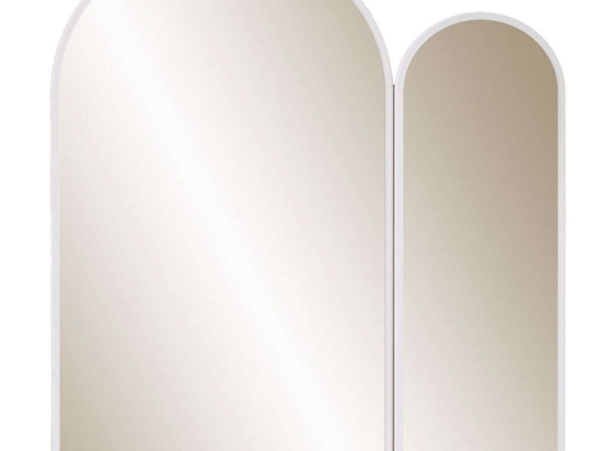 Καθρέπτης Τοίχου Classe 552NOS1233 60x2x73cm White Hanah Home Mdf,Γυαλί