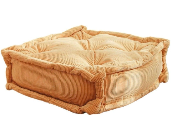 Πουφ - Μαξιλάρα Biskuvi 383EVN1156 55x55x16cm Yellow