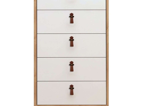 Συρταριέρα Frenzu 811MDD3421 50x40x103cm Oak-White