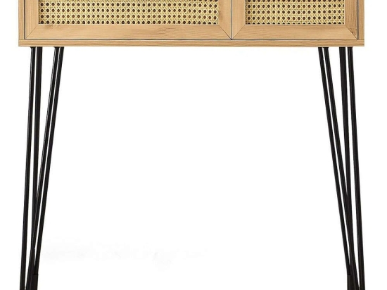 Γραφείο Sahra 854KLN1507 105x55x85cm Oak-Black