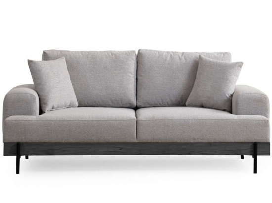 Καναπές Τριθέσιος Eti 560ARE2123 220x98x78cm Black-Grey