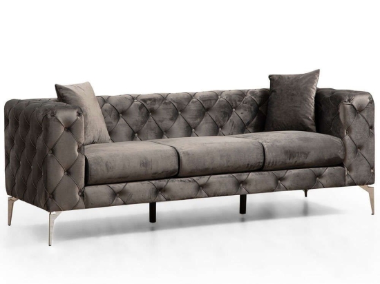 Καναπές Τριθέσιος Como 569HLN1111 237x90x70cm Anthracite