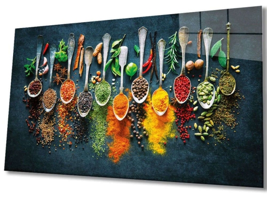 Πίνακας Γυάλινος 221JRS1631 72x46cm Multi Wallity Οριζόντιοι Γυαλί