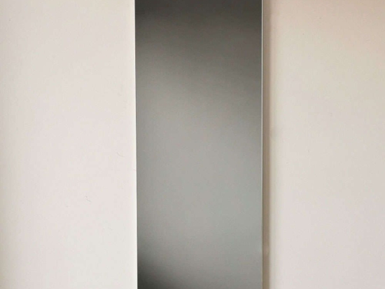 Καθρέπτης Τοίχου 552NOS2195 35x105cm Silver Aberto Design Mdf,Γυαλί