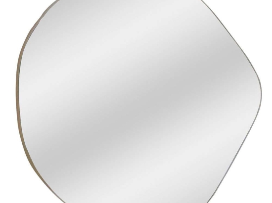 Καθρέπτης Τοίχου Asso 552NOS2332 70x67cm Gold Aberto Design Μοριοσανίδα, Μελαμίνη