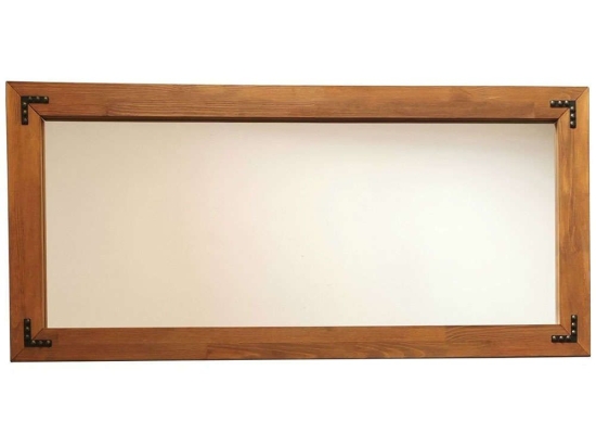 Καθρέπτης Τοίχου 552NOS2126 110x3x50cm Walnut Aberto Design Ξύλο,Γυαλί
