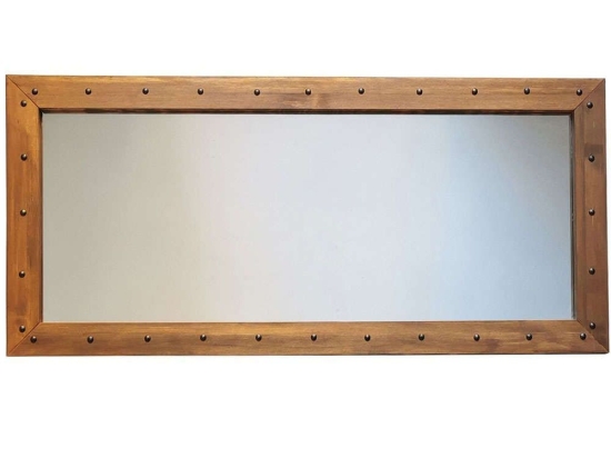 Καθρέπτης Τοίχου 552NOS2130 110x50cm Walnut Aberto Design Ξύλο,Γυαλί