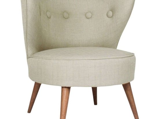 Πολυθρόνα Riverhead 558ZEN1113 80x74x76cm Grey Polyester,Ξύλο