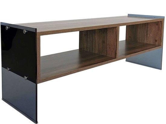 Έπιπλο Τηλεόρασης 552NOS1518 120x35x45cm Walnut-Black
