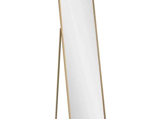 Καθρέπτης Δαπέδου - Τοίχου Cool 552NOS2307 50x60x170cm Gold Aberto Design Μέταλλο,Γυαλί