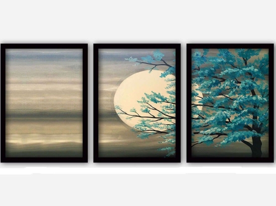 Πίνακας (Σετ 3Τμχ) 364LUL1351 35x45cm Multi Wallity Κάθετοι Πλαστικό,Mdf
