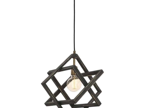 Φωτιστικό Οροφής 683AVN1417 Φ30x80cm 1xE27 60W Black-Gold Opviq