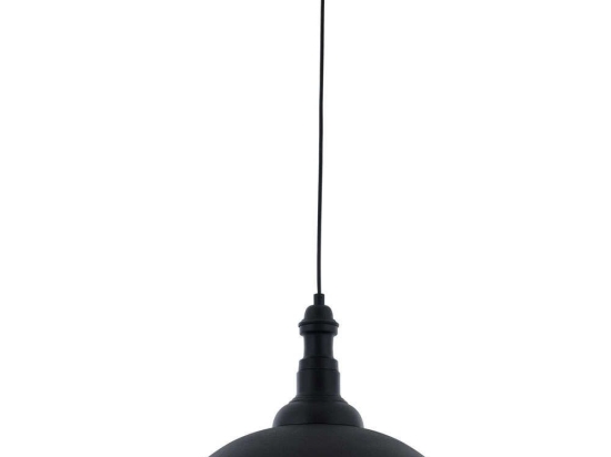 Φωτιστικό Οροφής 683AVN1387 Φ35x90cm 1xE27 60W Black Opviq