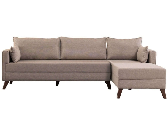Καναπές Γωνιακός (Δεξιά Γωνία) Bella 825BLC1513 275x165x85cm Cream