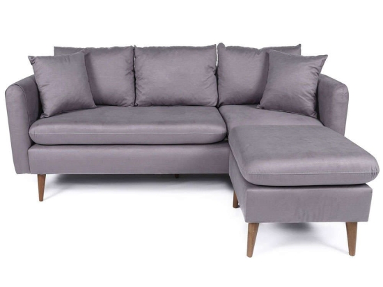 Καναπές Γωνιακός (Δεξιά Γωνία) Sofia 867UNQ1439 215x145x91cm Grey