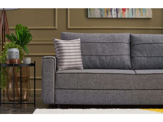 Καναπές - Κρεβάτι Τριθέσιος Ece 825BLC2588 215x90x88cm Grey