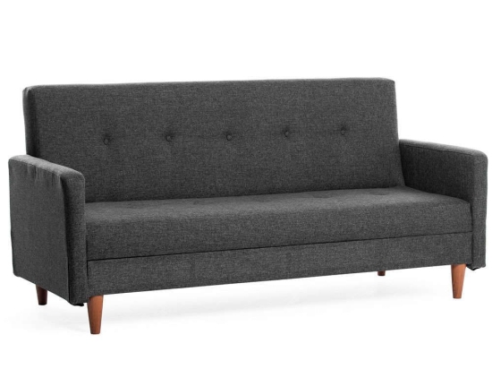 Καναπές - Κρεβάτι Τριθέσιος Hiko 859FTN2813 200x75x83cm Dark Grey