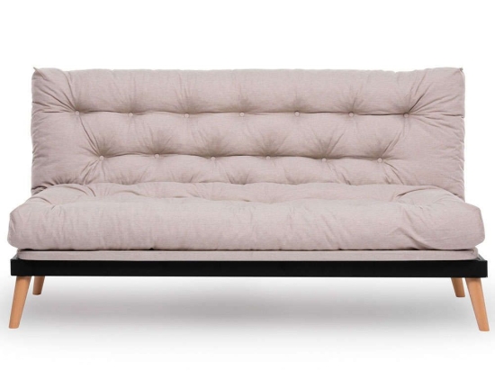 Καναπές - Κρεβάτι Τριθέσιος Saki 859FTN2849 185x82x92cm Cream