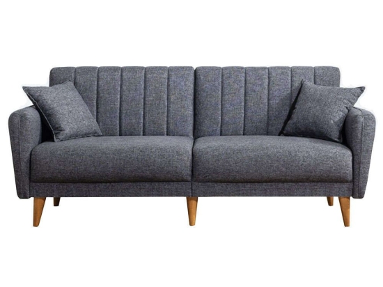 Καναπές - Κρεβάτι Τριθέσιος Aqua 867UNQ1315 210x82x85cm Dark Grey