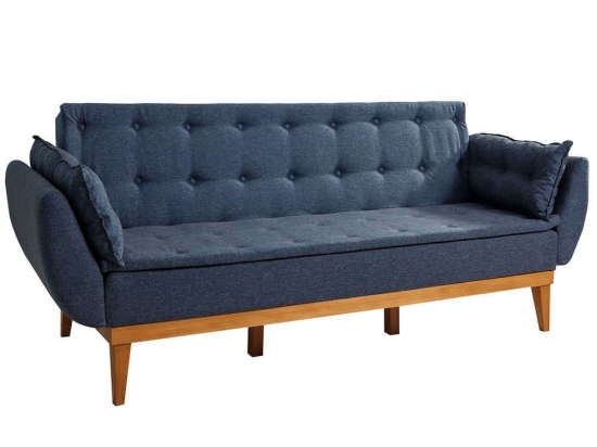 Καναπές - Κρεβάτι Τριθέσιος Fiona 867UNQ1331 217x82x80cm Dark Blue