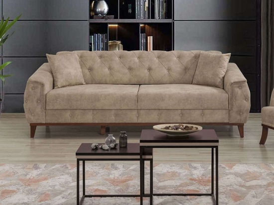 Καναπές - Κρεβάτι Τριθέσιος Marta 867UNQ1528 225x94x85cm Cream
