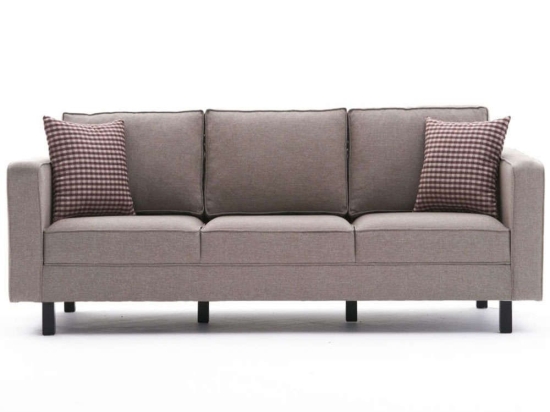Καναπές Τριθέσιος Kale 825BLC2730 222x91x83cm Cream