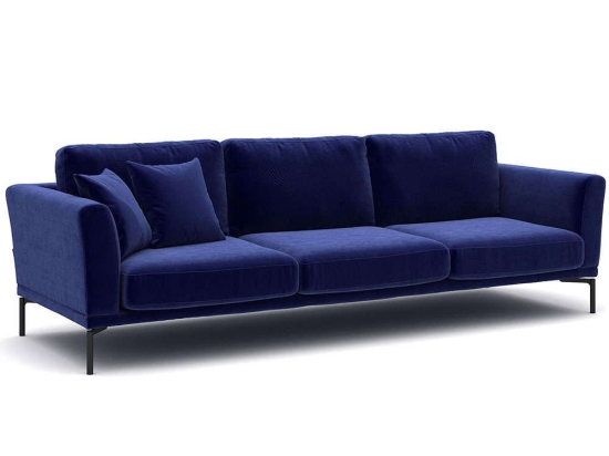 Καναπές Τριθέσιος Jade 291NDS1506 270x94x82cm Blue