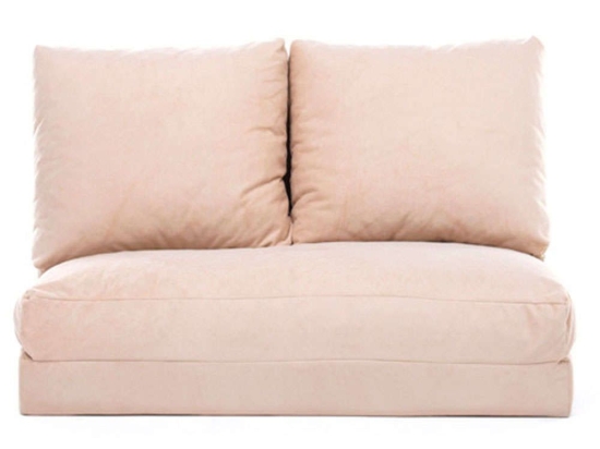 Πουφ Διθέσιο Αναδιπλούμενο Taida 859FTN1268 120x68x62cm Cream