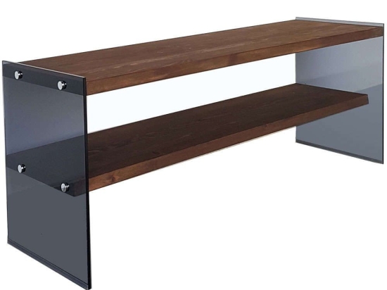 Έπιπλο Τηλεόρασης 552NOS1503 120x35x45cm Walnut-Black