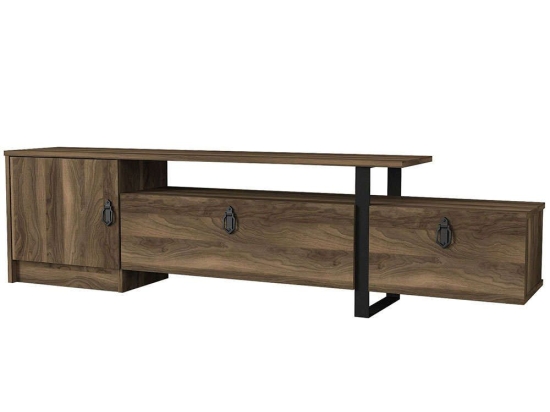 Έπιπλο Τηλεόρασης Aramis 180x31,5x46,2cm Walnut-Black
