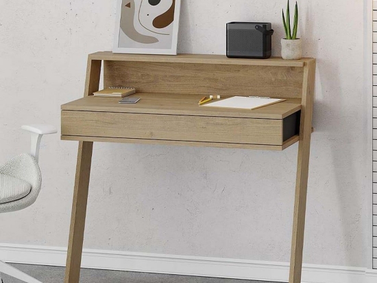 Γραφείο - Κονσόλα Cowork 214097 94x50x91cm Natural Oak