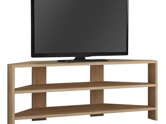 Έπιπλο Tηλεόρασης Γωνιακό Thales 214361 110x36x45cm Oak Μελαμίνη