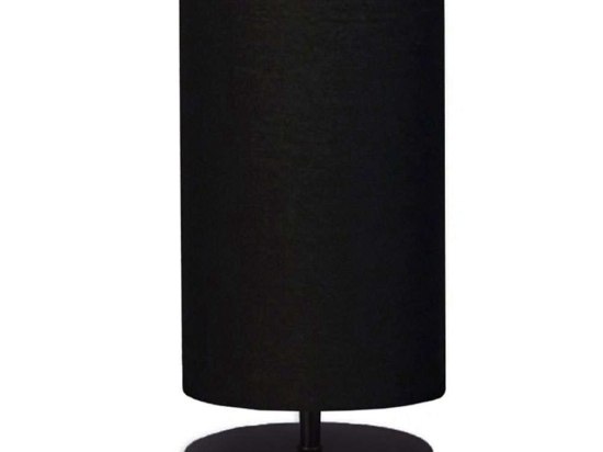Φωτιστικό Επιτραπέζιο Winkler 0123724 15x24x30cm 1xE14 20W Black Megapap Ύφασμα,Ξύλο,Μέταλλο